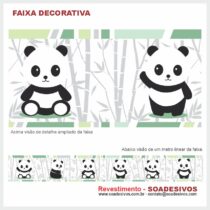 adesivo-border-faixa-para-quarto-de-bebe-animais-safari-dfa-0092 - 14cm a