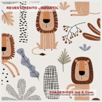 adesivos-papel-de-parede-infantil - dri-0047-safari-leão