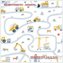 adesivos-papel-de-parede-infantil - dri-0145-caminhões-tratores