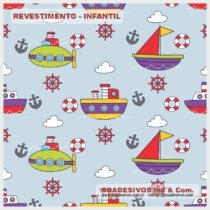 adesivos-papel-de-parede-infantil - dri-0158-barcos-navio