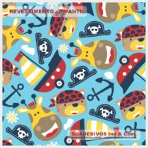 adesivos-papel-de-parede-infantil - dri-0166-barcos-navio-safari-pirata