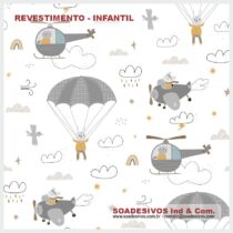 adesivos-papel-de-parede-infantil - dri-0175-avião-helicoptero-safari