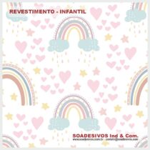 adesivos-papel-de-parede-infantil - dri-0187-nuvens-arco-iris-estrelas