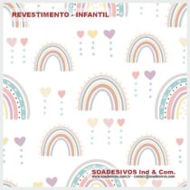 adesivos-papel-de-parede-infantil - dri-0188-nuvens-arco-iris-estrelas