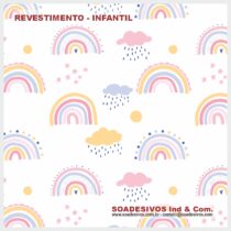 adesivos-papel-de-parede-infantil - dri-0201-arco-iris-nuvens