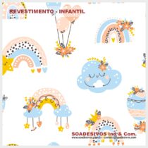 adesivos-papel-de-parede-infantil - dri-0205-nuvens-arco-iris