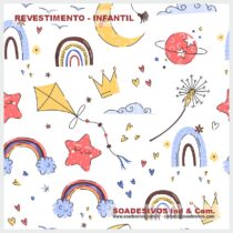 adesivos-papel-de-parede-infantil - dri-0296-arco-iris-coroa-pipa-nuvens