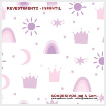 adesivos-papel-de-parede-infantil - dri-0298-arco-iris-coroa