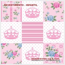 adesivos-papel-de-parede-infantil - dri-0300-coroa-flores-poá