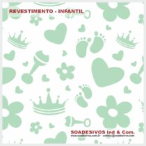 adesivos-papel-de-parede-infantil - dri-0318-coroa-coração-flores