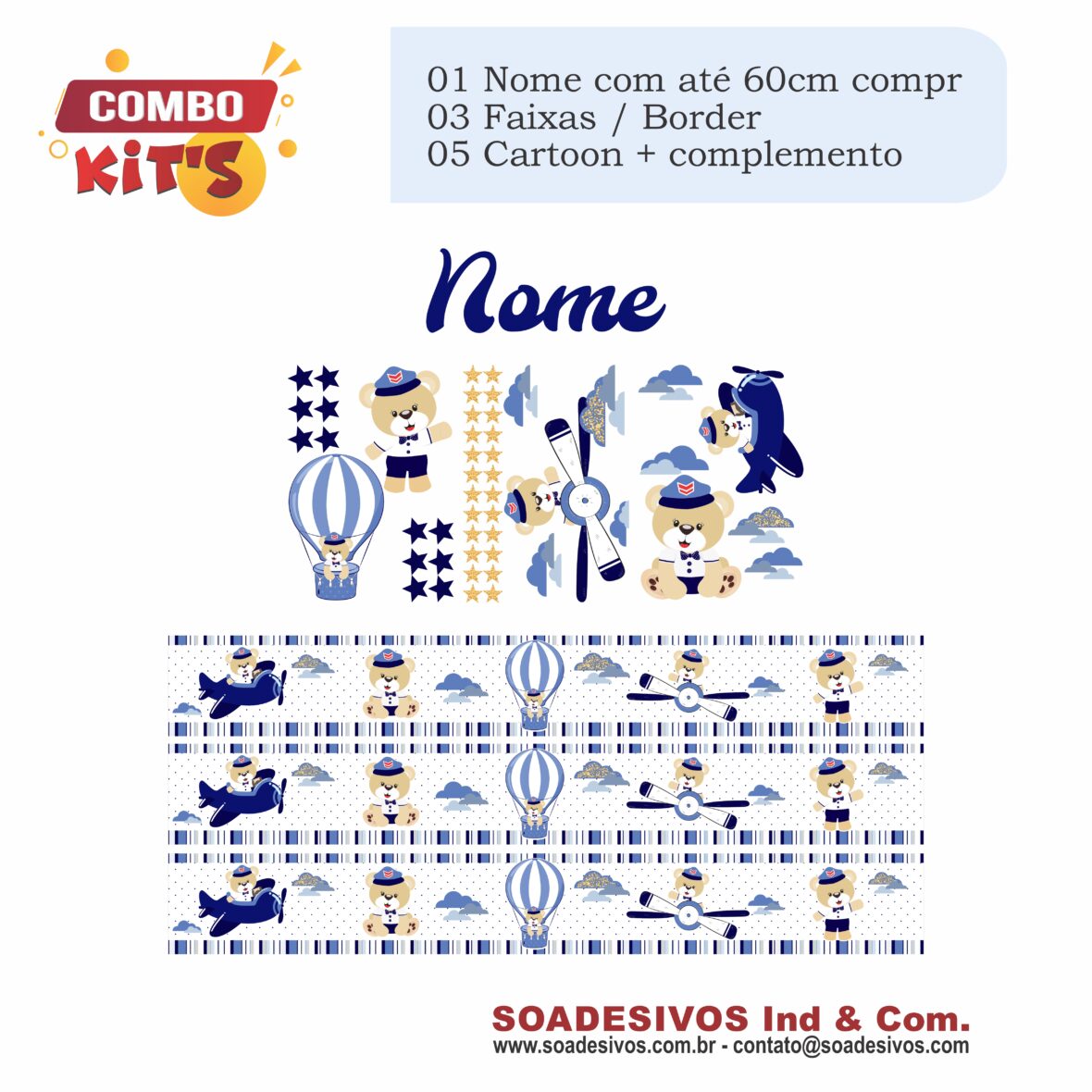 Combo – Urso Aviador