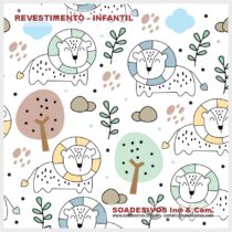 adesivos-papel-de-parede-infantil - dri-0330-safari-leão