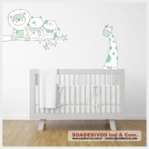 adesivo-infantil-rkt-0175-safari-leão-girafa-galha-fa